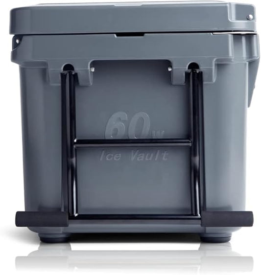Blue Coolers Ice Vault – 60 Quart Roto-Molded Ice Cooler (Large Ice Chest Holds Ice up to 10 Days)